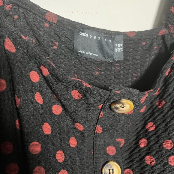 ASOS polka dot jumpsuit Size 0 NWOT - Picture 4 of 5